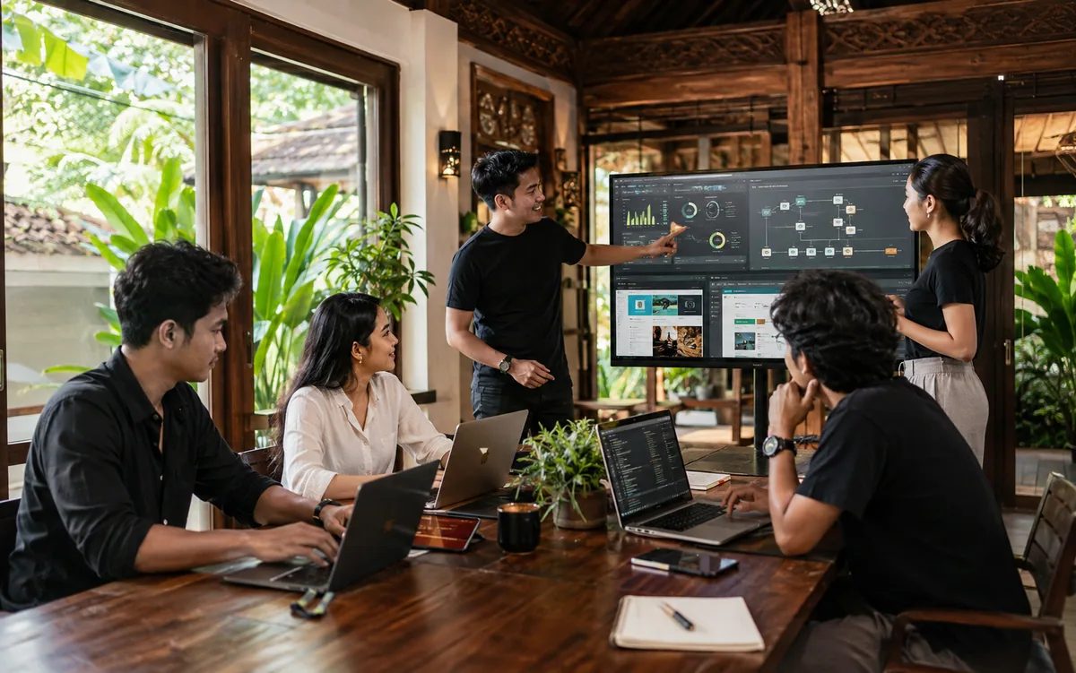 Tim teknologi Bali mengembangkan website, aplikasi, kecerdasan buatan, dan sistem digital